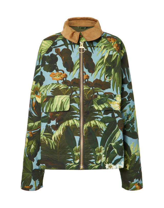 바버 [클리어런스][Barbour X House of Hackney] 블루 Lauriston Showerproof 자켓 착용컷