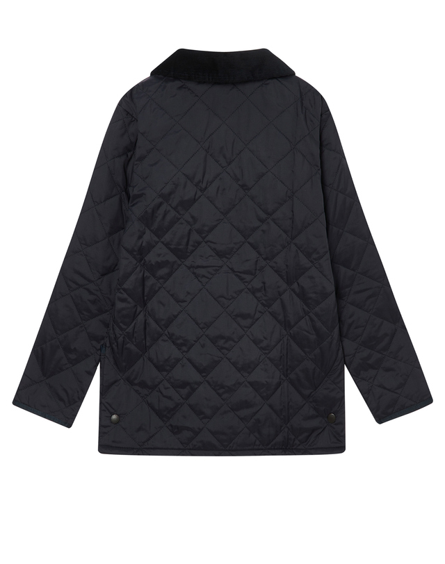 바버 [Barbour Kids] 바버 키즈 네이비 Liddesdale 퀼팅 자켓 착용컷