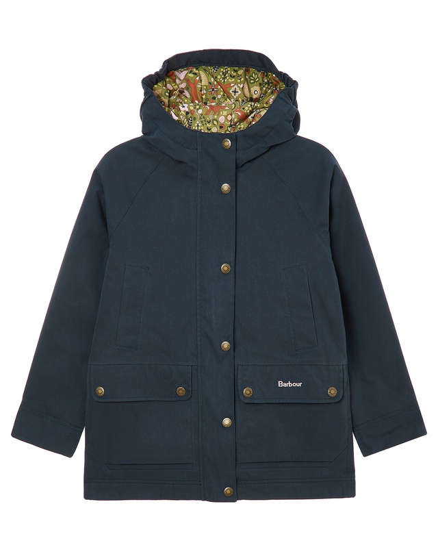 바버 [Barbour Kids] 바버 키즈 네이비 Winter Beadnell 점퍼 착용컷