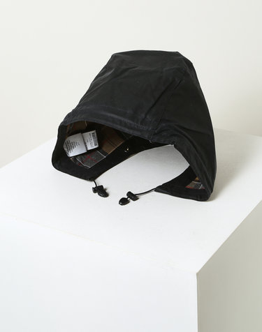 남성 네이비 Waxed Cotton 후드
