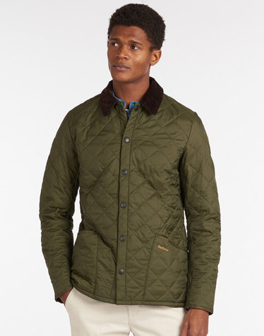 남성 카키 Heritage Liddesdale 퀼팅 자켓