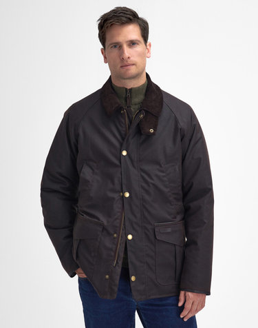 남성 브라운 Stratford Tattersall 왁스 자켓