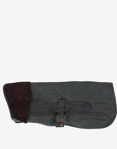 [Barbour Dog] 그린 퀼팅 애견 코트