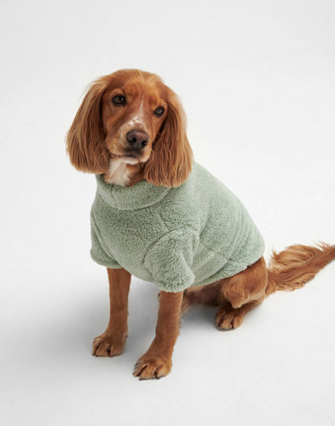 [Barbour Dog] 그린 Teddy Fleece 애견 점퍼