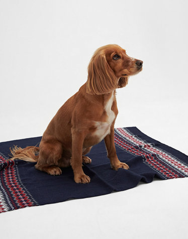 [Barbour Dog] 타탄 패턴 Case Fair Isle 담요