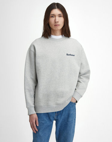 남성 그레이 Brushed Nicholas OS Crew Neck 스웻셔츠