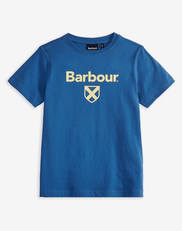 [Barbour Kids] 키즈 블루 Essential 코튼 반팔 티셔츠