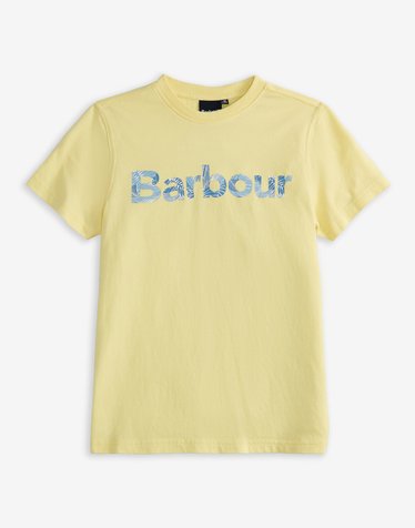 [Barbour Kids] 키즈 옐로우 Cornwall 코튼 반팔 티셔츠