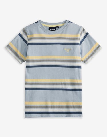 [Barbour Kids] 키즈 라이트블루 Hamstead 스트라이프 티셔츠