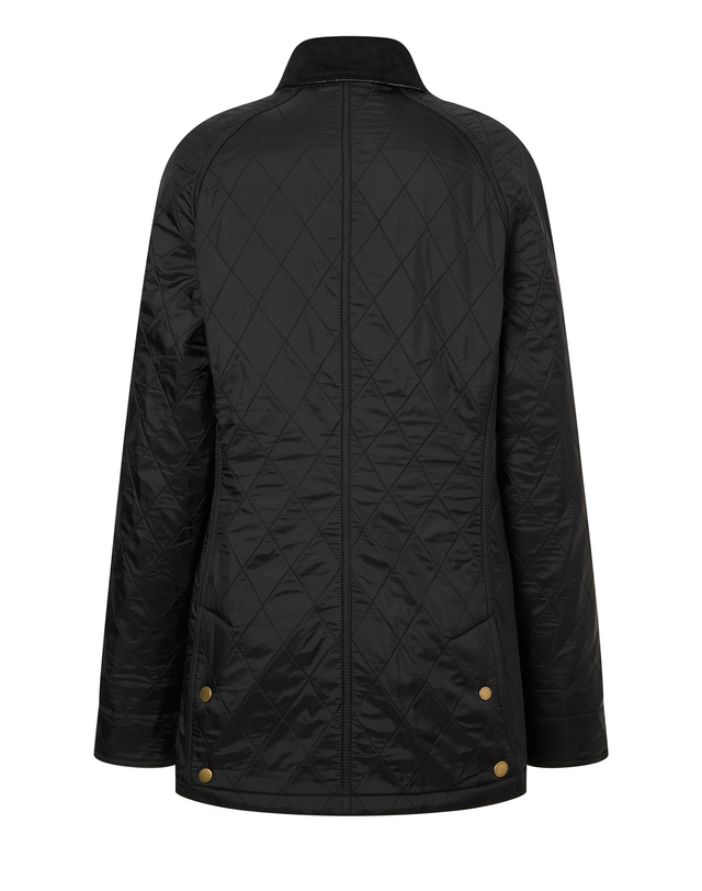 바버 여성 블랙 Beadnell Polarquilt 비드넬 폴라퀼트 자켓 착용컷