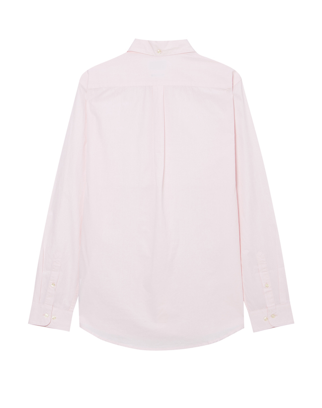 바버 남성 핑크 Crest Poplin 테일러드 셔츠 착용컷