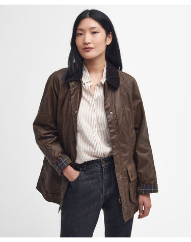 여성 브라운 Beadnell 왁스 자켓