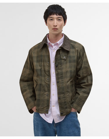 남성 올리브 Transport Check 트랜스포트 코튼 캐주얼 자켓