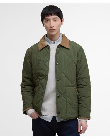 [BEST] 남성 올리브 Modified Short Liddesdale 퀼팅 자켓