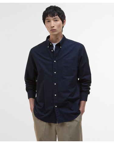 남성 네이비 Dunand OS Fit 옥스포드 셔츠