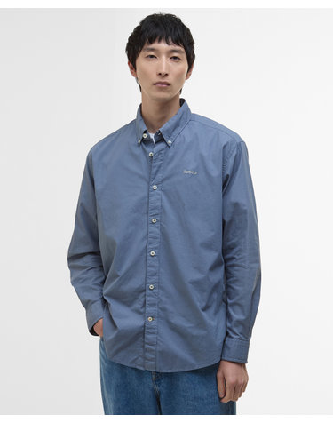 남성 블루 Garment Dyed Poplin OS Fit 셔츠
