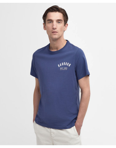 남여공용 블루 Preppy 티셔츠