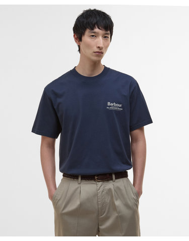남여공용 네이비 Outdoors Graphic OS Fit 티셔츠