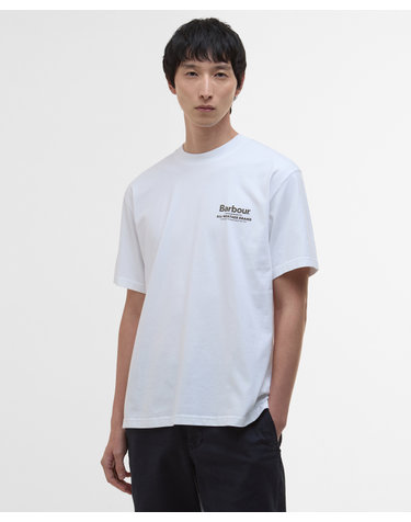 남여공용 화이트 Outdoors Graphic OS Fit 티셔츠