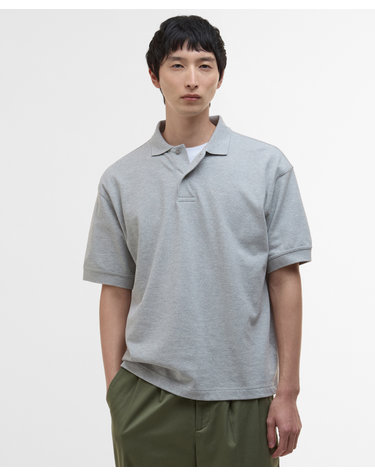 남여공용 그레이 Hexham 오버핏 폴로 셔츠