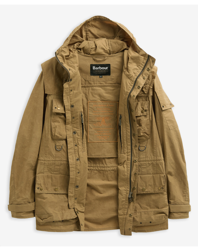 바버 [BEST SALE][Barbour X Tokihito] 남성 베이지 Field Utility 캐주얼 자켓 카키 상세