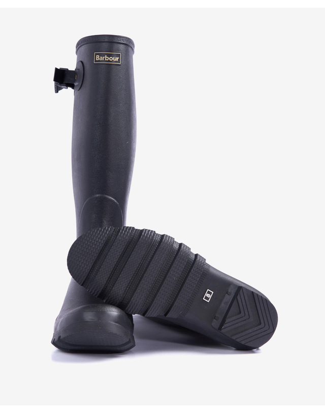 바버 남성 블랙 Mens Bede Tall 레인부츠 착용컷