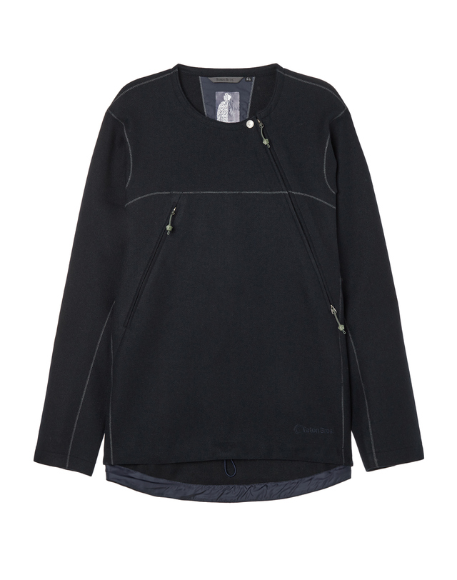 티톤 브로스 Tsurugi 10th Woolly Jacket 진한 네이비 착용컷