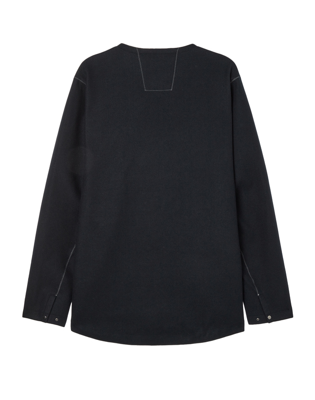 티톤 브로스 Tsurugi 10th Woolly Jacket 진한 네이비 착용컷