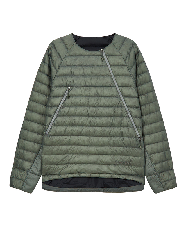 티톤 브로스 Tsurugi 10th Down Jacket 밝은 그레이 착용컷