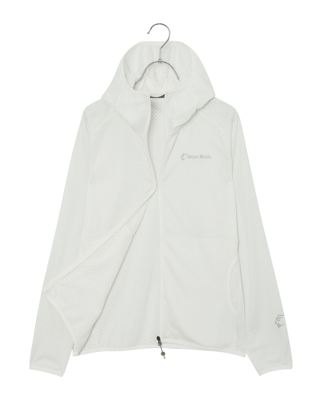 티톤 브로스 WS Zero-G Fleece Hoody 흰색 착용컷