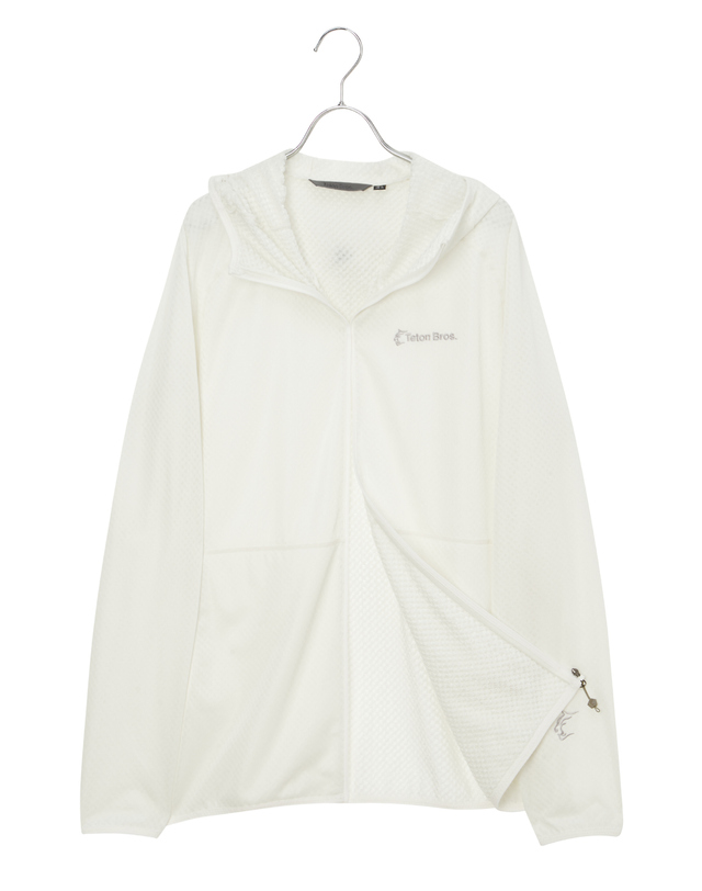 티톤 브로스 Zero-G Fleece Hoody 흰색 착용컷
