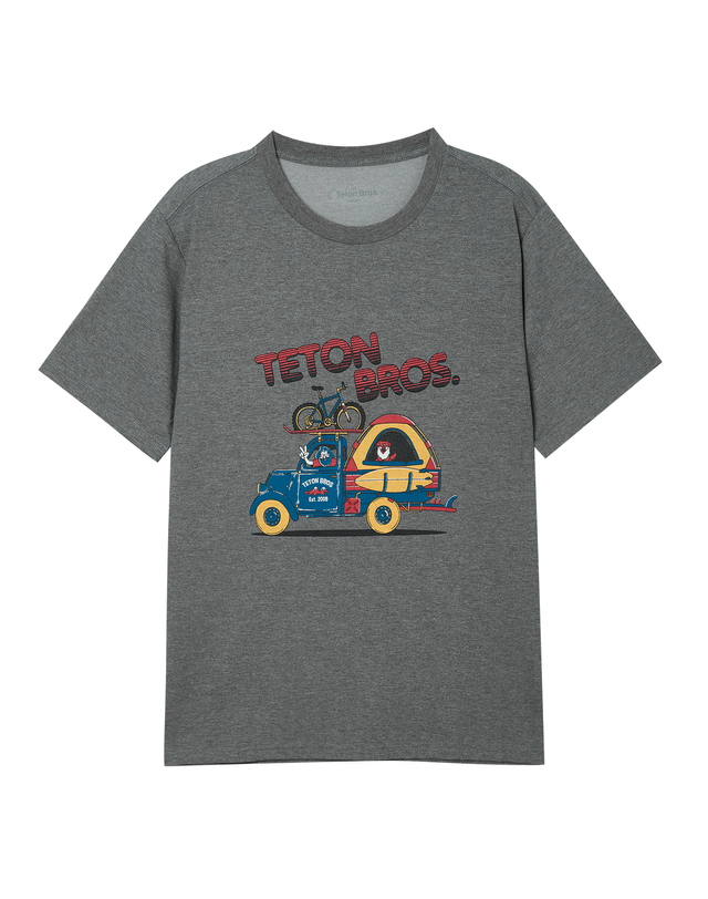 티톤 브로스 TB Pickup Tee 그레이 착용컷