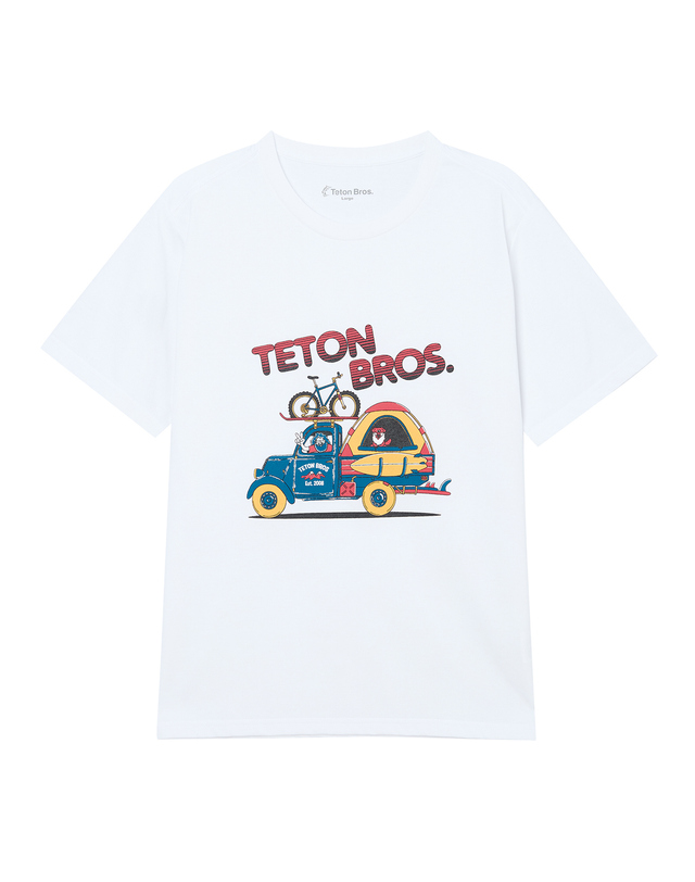 티톤 브로스 TB Pickup Tee 흰색 착용컷