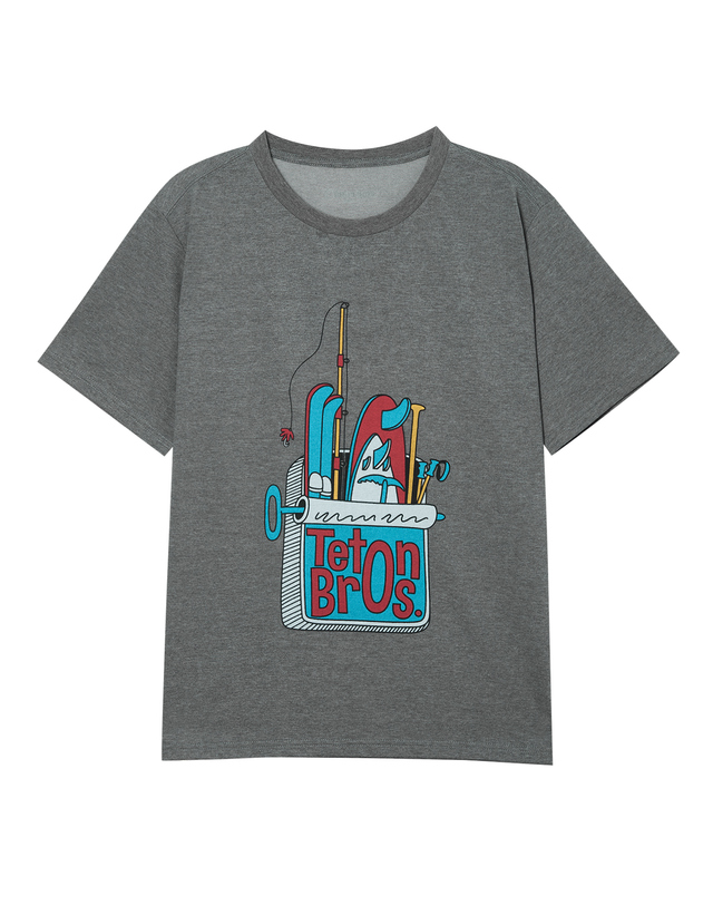 티톤 브로스 TB Sardines Tee 그레이 착용컷