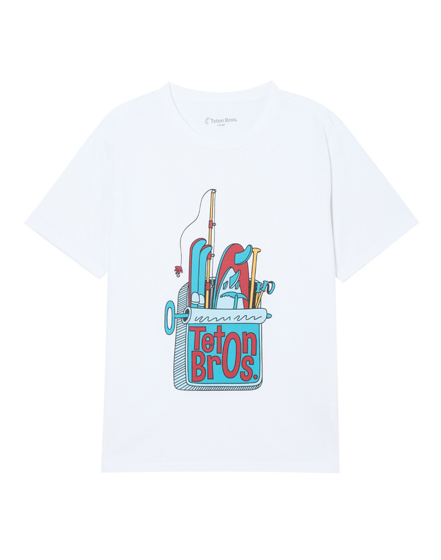 티톤 브로스 TB Sardines Tee 흰색 착용컷