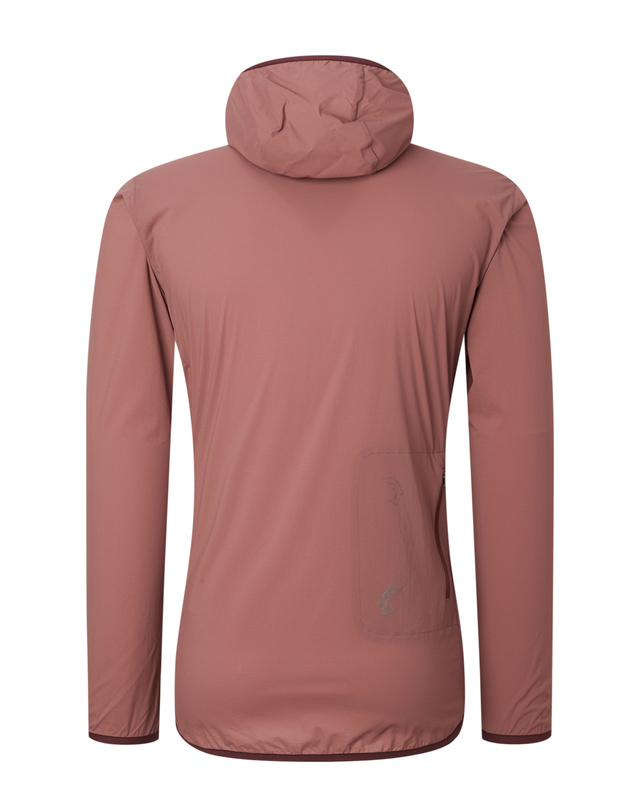 티톤 브로스 [초경량]여성 Wind River Hoody 진한 레드 착용컷