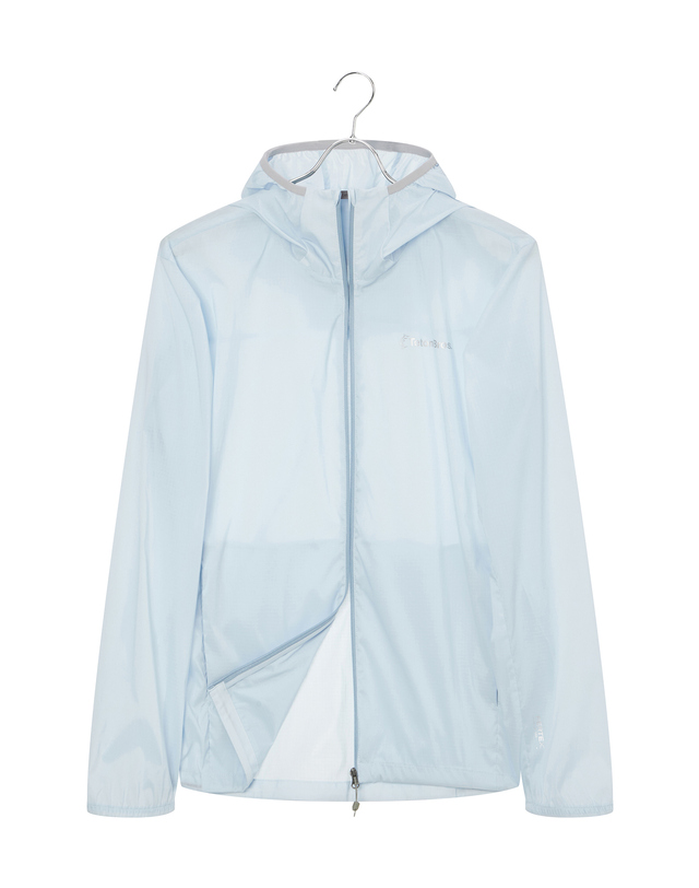 티톤 브로스 여성 Alive Windshell Hoody 밝은 블루 착용컷
