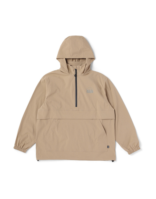 킨 NYLON ANORAK HOODIE 브라운 착용컷