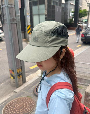 NYLON LONG BILL CAP (OLIVE)
