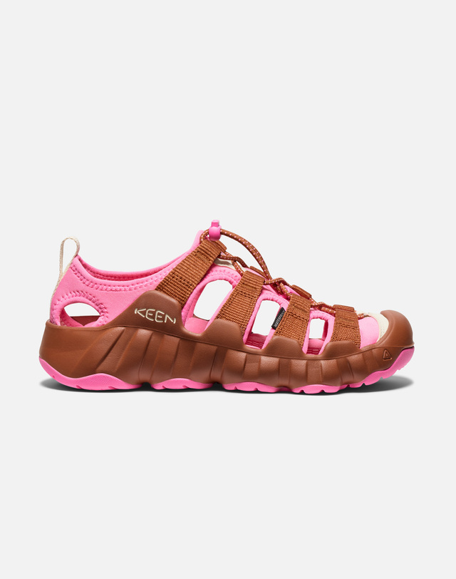 킨 [KEEN X HIKING PATROL][하이퍼포트 H2] 핑크 여성 샌들 착용컷