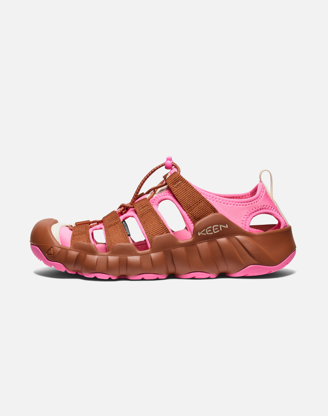 킨 [KEEN X HIKING PATROL][하이퍼포트 H2] 핑크 남성 샌들 착용컷