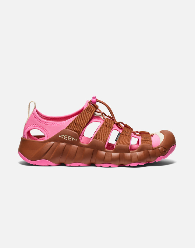 킨 [KEEN X HIKING PATROL][하이퍼포트 H2] 핑크 남성 샌들 착용컷