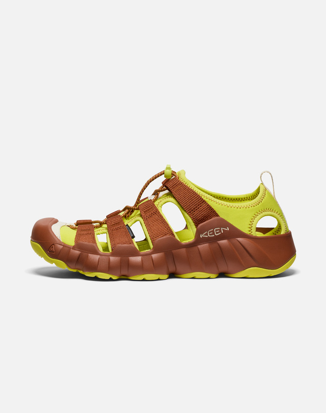 킨 [KEEN X HIKING PATROL][하이퍼포트 H2] 노랑 남성 샌들 착용컷