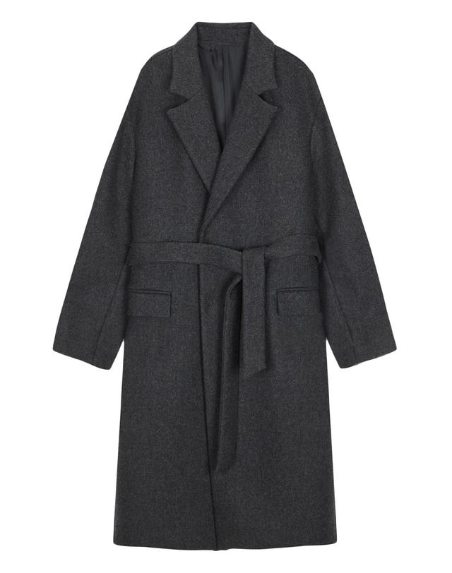 핸즈인더포켓 핸즈 인 더 포켓 [MEN] UNI ROBE COAT GRAY 그레이 착용컷
