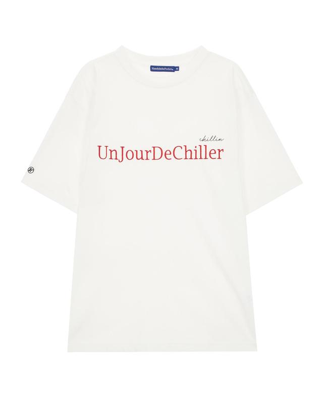 핸즈인더포켓 핸즈 인 더 포켓 UNISEX EMBROIDERY LETTERING T-SHIRT WHITE 흰색 착용컷