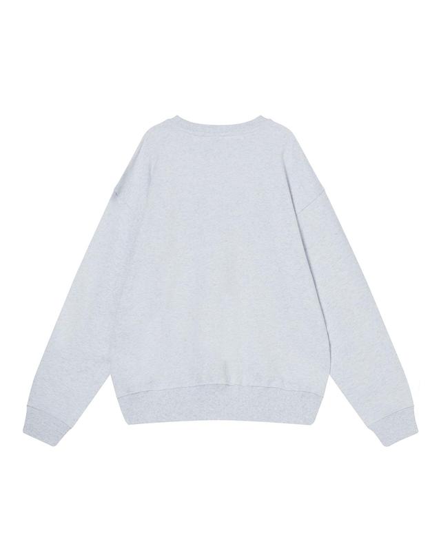핸즈인더포켓 핸즈 인 더 포켓 [토이스토리] WOODY ARCH LOGO SWEATSHIRTS_WHITE MELANGE 밝은 그레이 착용컷