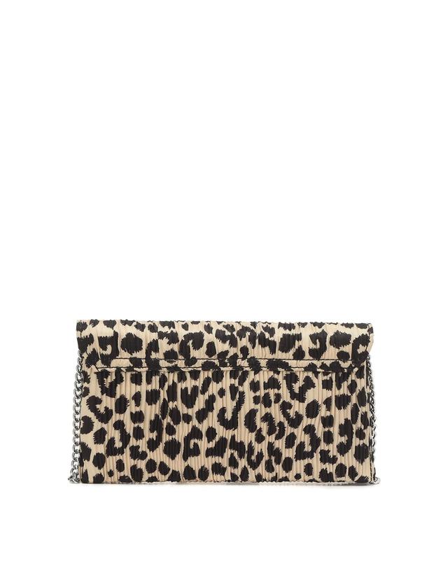 라움 로플러 랜달 [LOEFFLER RANDALL] 베이지 레오파드 클러치백 MULTI COLOR 착용컷
