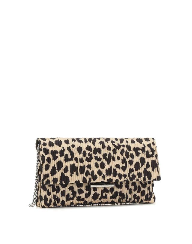 라움 로플러 랜달 [LOEFFLER RANDALL] 베이지 레오파드 클러치백 MULTI COLOR 착용컷