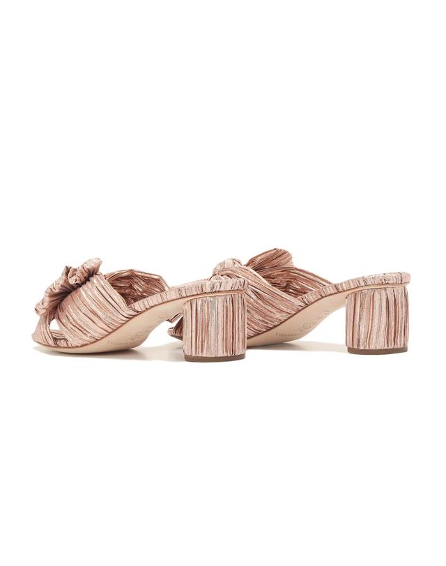 라움 로플러 랜달 [LOEFFLER RANDALL] 핑크 글리터리본 슬리퍼 밝은 핑크 착용컷