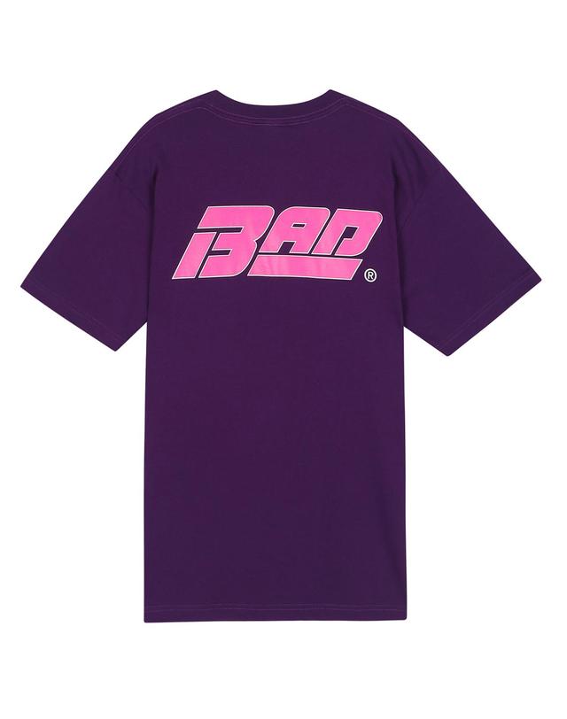 배드 팩토리 [배드팩토리] BAD FACTORY RACING LOGO TEE 퍼플 / 반팔티셔츠 착용컷